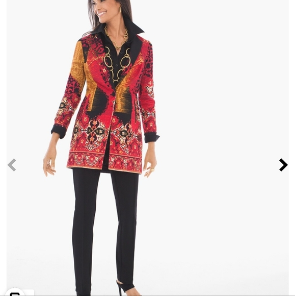 Chico's multi-color woman blazer size 0 - Picture 5 of 9